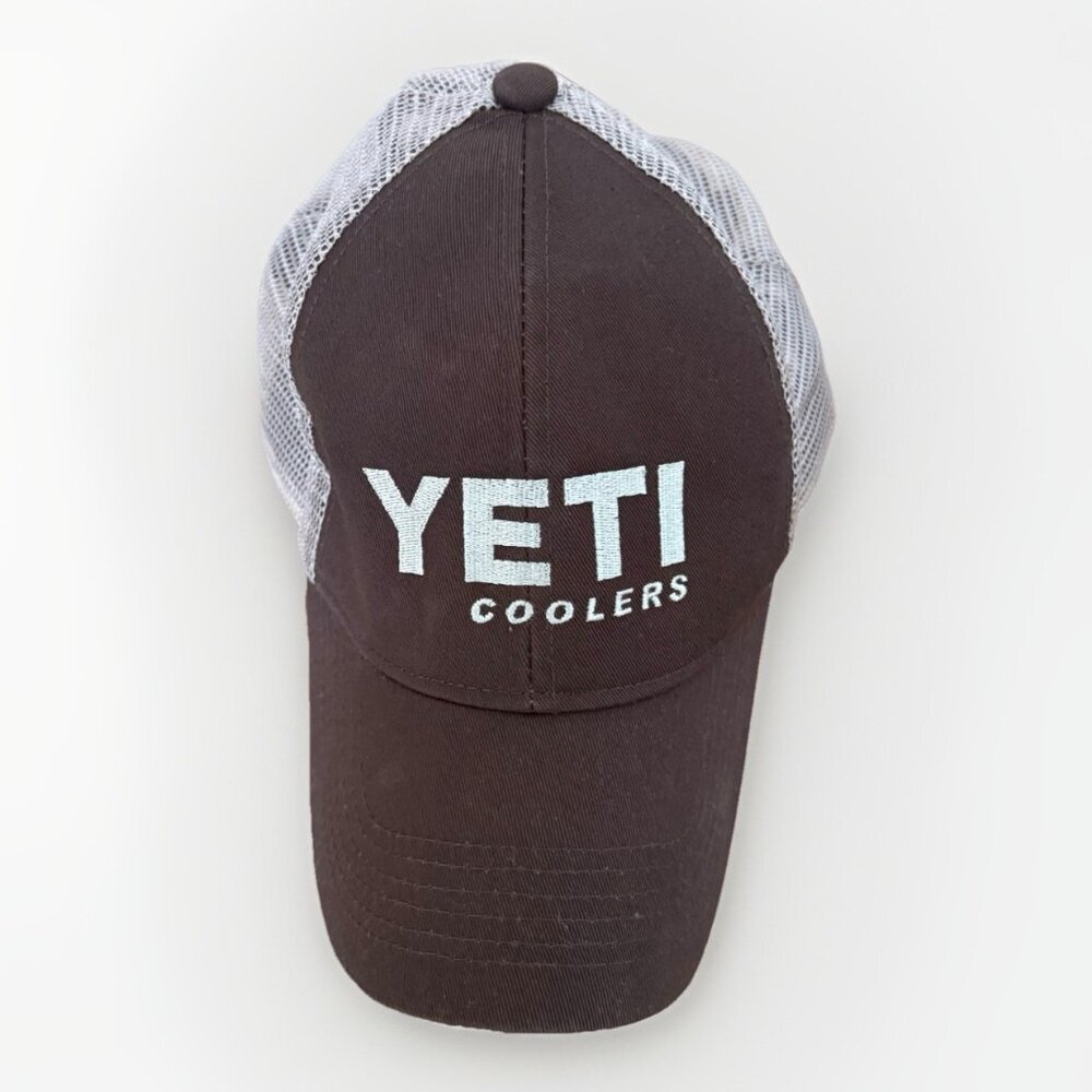 Yeti Coolers Mesh Trucker Snapback‎ Hat Cap Baseball Outdoor Hike Unisex Black